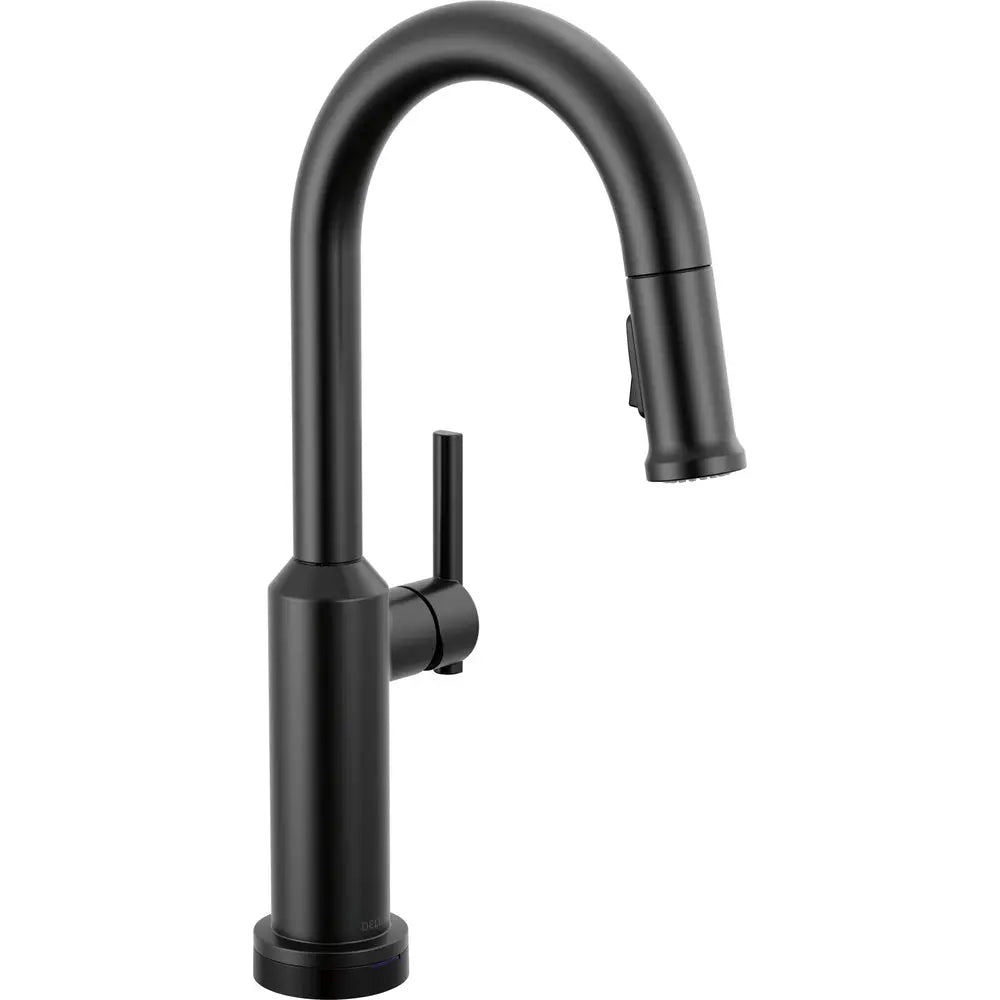 Delta Cordova-Touchless Bar/Prep Pulldown Faucet Arc Spout - Matte Black