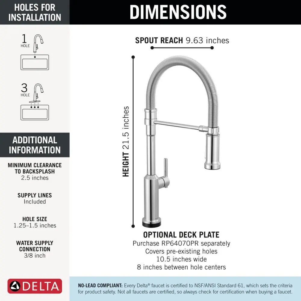 Delta Cordova-Touchless Kitchen Pro Faucet Spring Spout