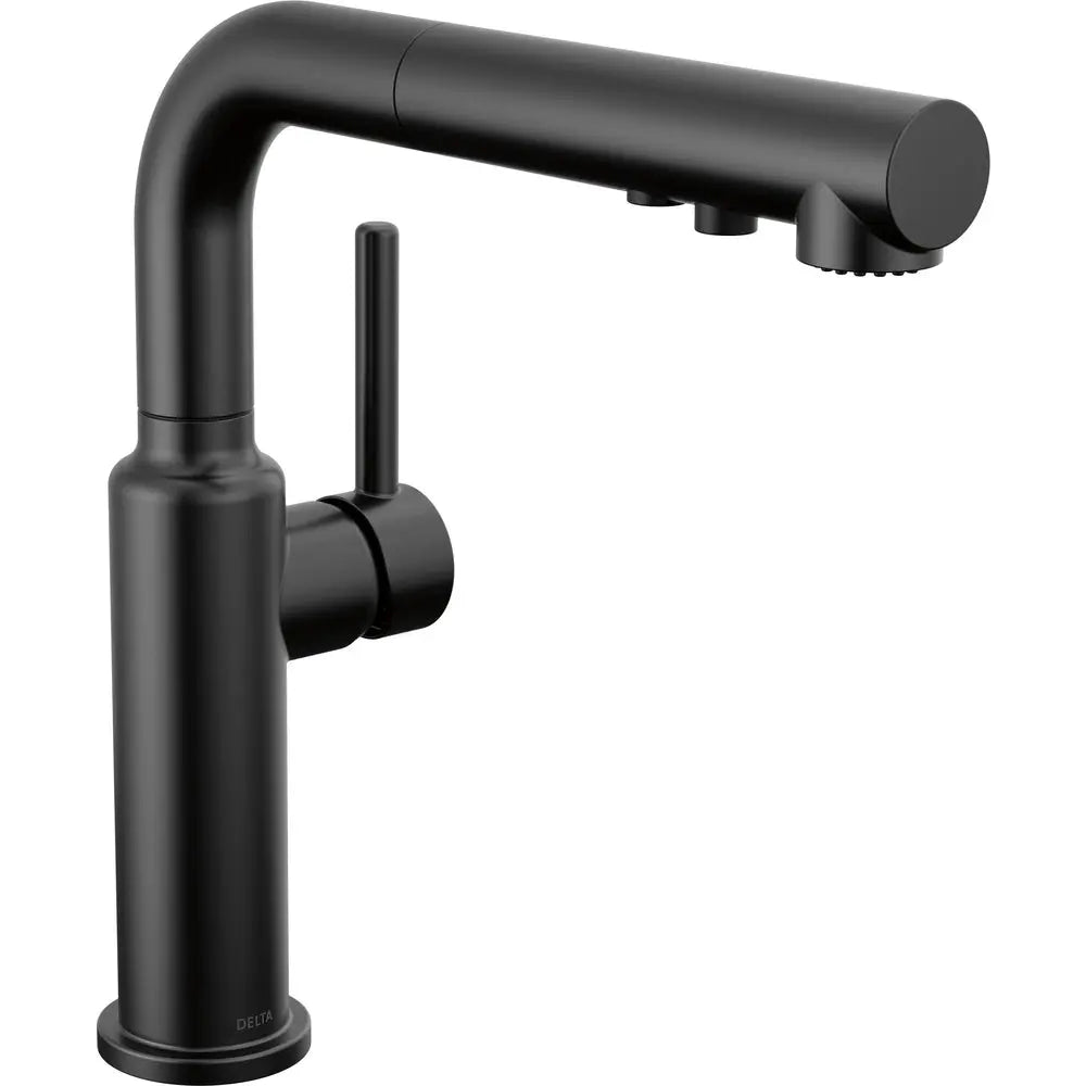 Delta Daneri Single Handle Pull-Out Kitchen Faucet 16879 - Matte Black
