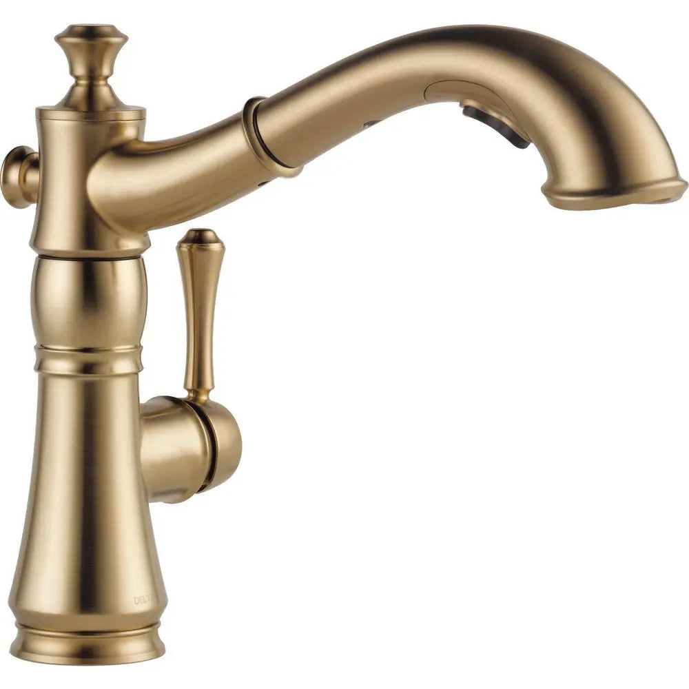 Delta Delta Cassidy Single Handle Pull-Out Kitchen Faucet 4197-CZ-DST - Plumbing Market