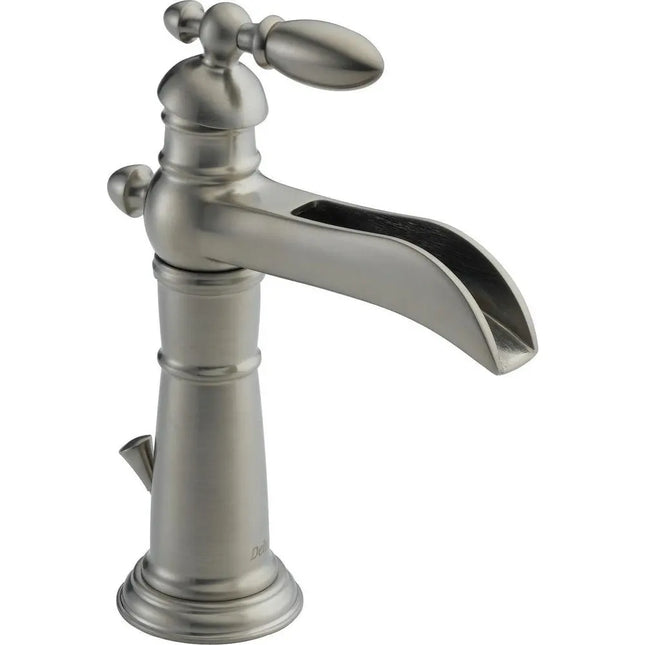 Delta Delta Victorian: Single Handle Centerset Lavatory Faucet 554LF-SS - Plumbing Market
