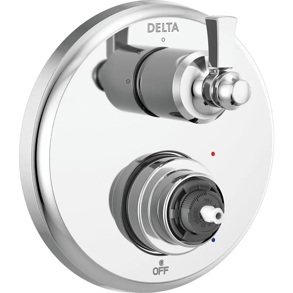 Delta Dorval Traditional 2-Handle Monitor 14 Series Valve Trim with 3 Setting Diverter T24856-LHP - Chrome