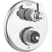 Delta Dorval Traditional 2-Handle Monitor 14 Series Valve Trim with 6 Setting Diverter T24956-LHP - Chrome