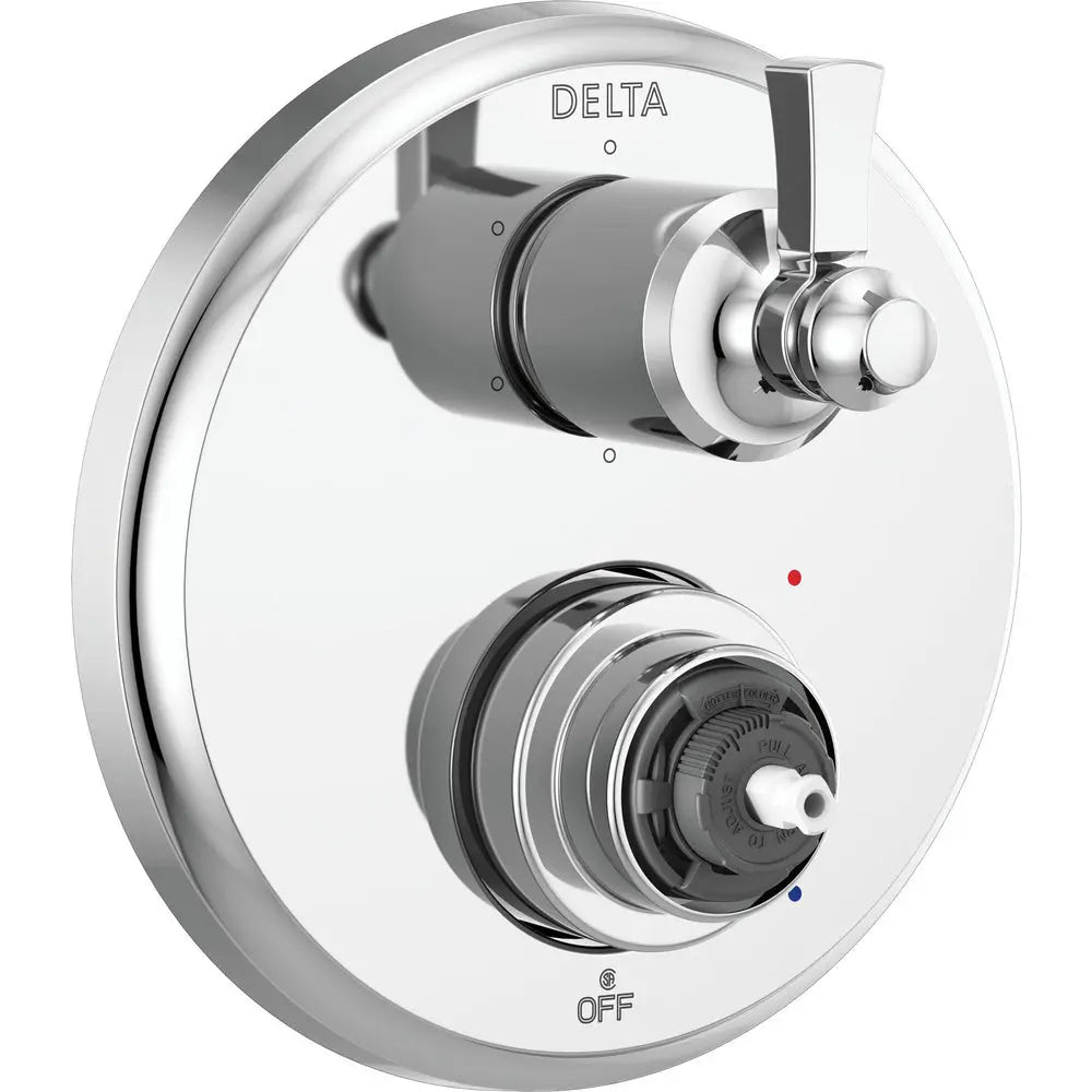 Delta Dorval Traditional 2-Handle Monitor 14 Series Valve Trim with 6 Setting Diverter T24956-LHP - Chrome