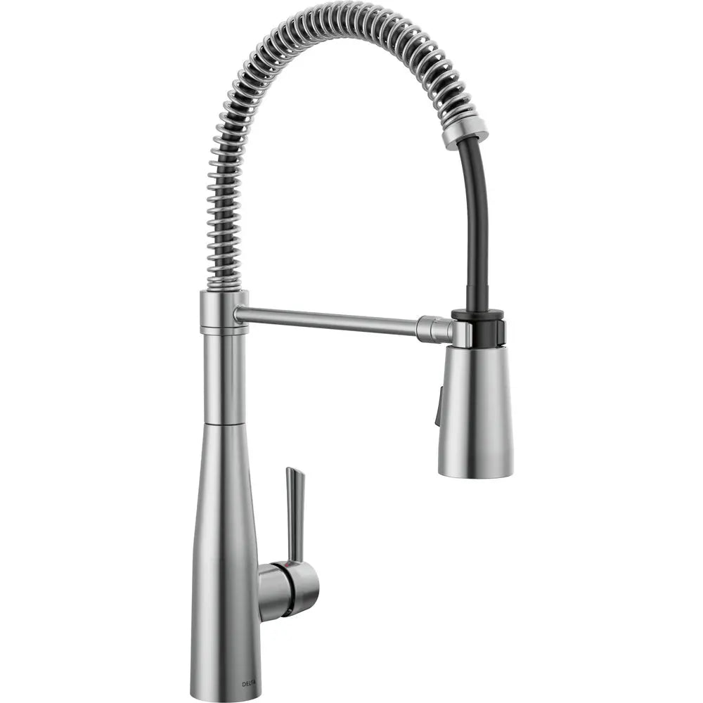 Delta Essa Single-Handle Pull-Down Spring Kitchen Faucet 9613 - Stainless Steel