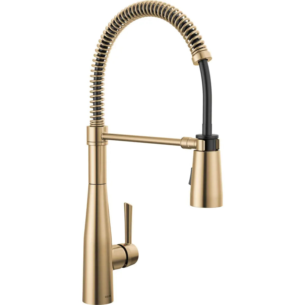 Delta Essa Single-Handle Pull-Down Spring Kitchen Faucet 9613 - Champagne Bronze