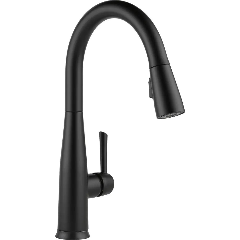 Delta Essa VoiceIQ Single Handle Pull-Down Faucet with Touch2O Technology 9113TLV - Matte Black