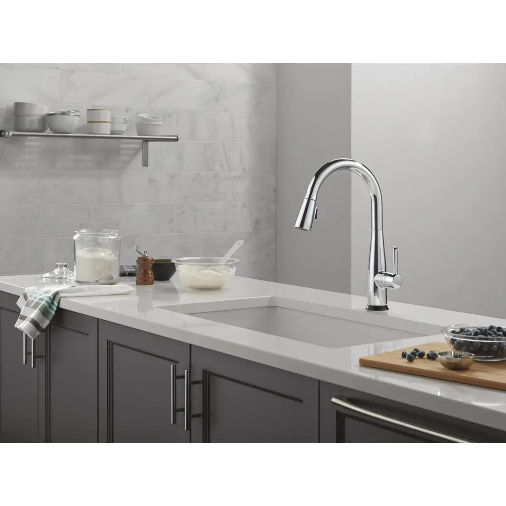 Delta Essa VoiceIQ Single Handle Pull-Down Faucet with Touch2O Technology 9113TLV