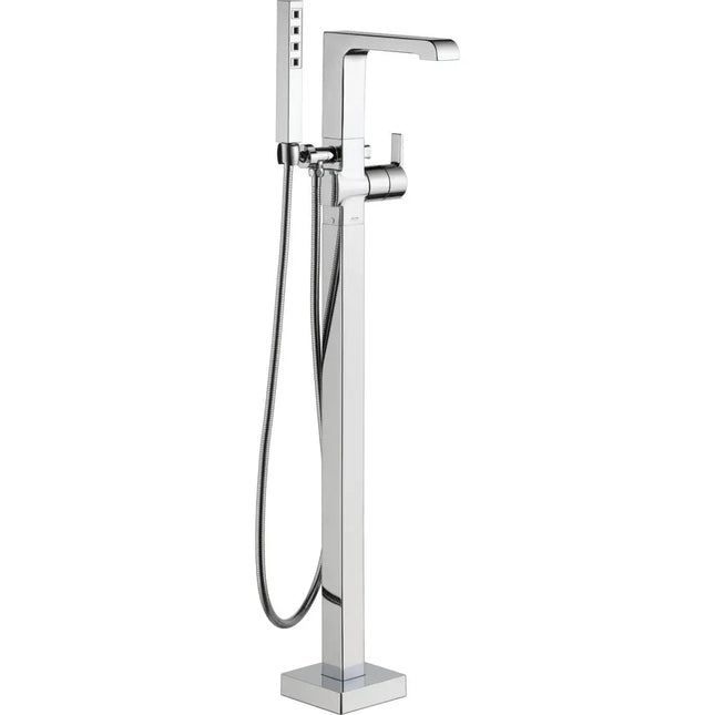 Delta Floor Mount Tub Filler With Handshower T4767-FL - Plumbing Market