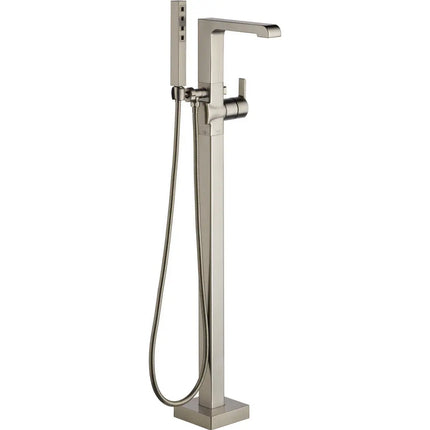 Delta Floor Mount Tub Filler With Handshower T4767-SSFL - Plumbing Market