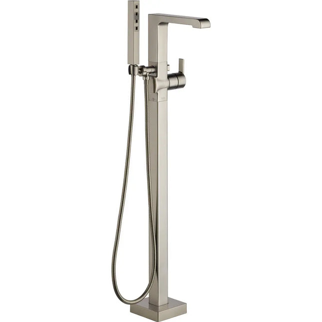 Delta Floor Mount Tub Filler With Handshower T4767-SSFL - Plumbing Market