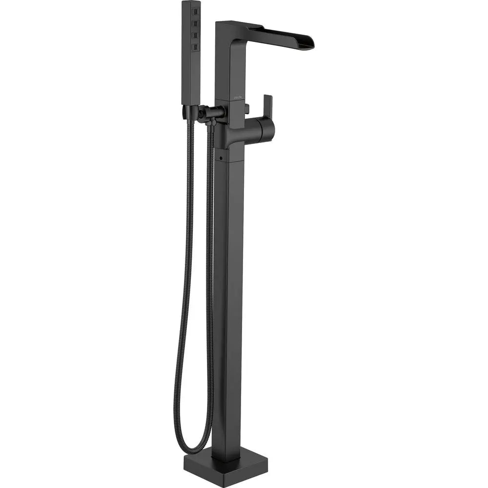 Delta Floor Mount Tub Filler With Handshower T4768-BLFL - Plumbing Market