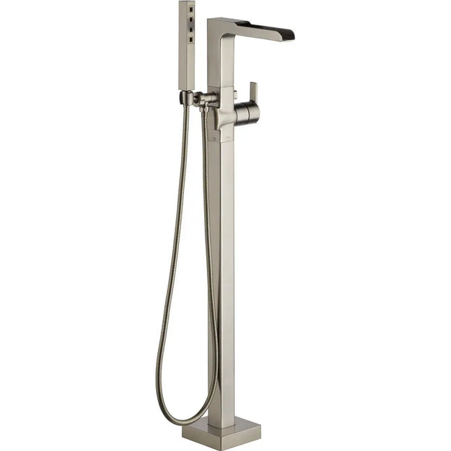 Delta Floor Mount Tub Filler With Handshower T4768-SSFL - Plumbing Market