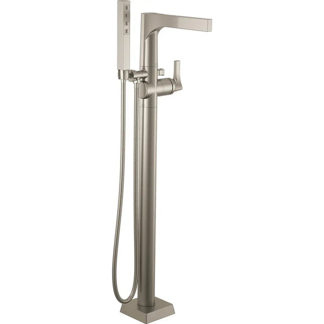 Delta Floor Mount Tub Filler With Handshower T4774-SSFL - Plumbing Market