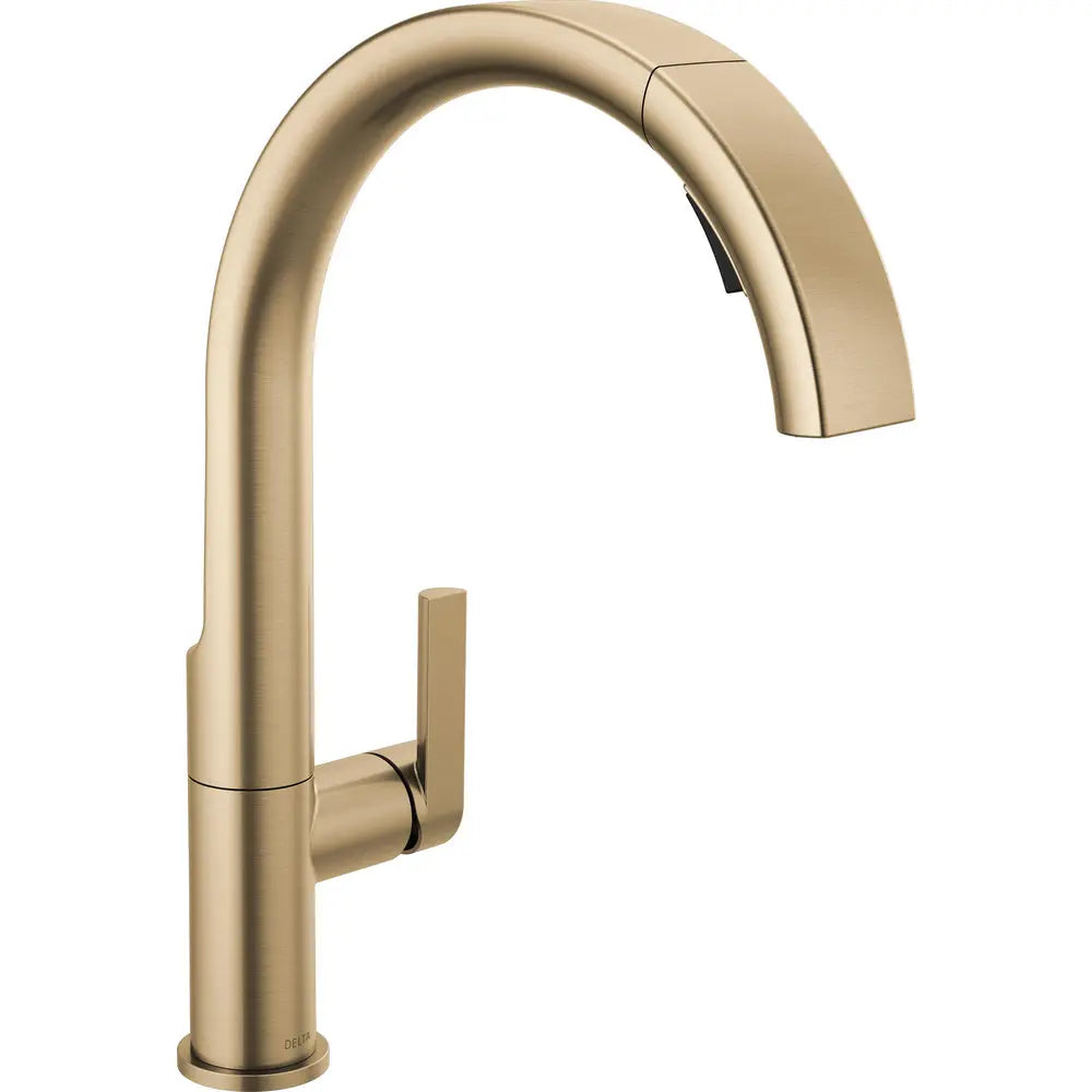Delta Keele Single Handle Pull Down Kitchen Faucet Champagne Bronze