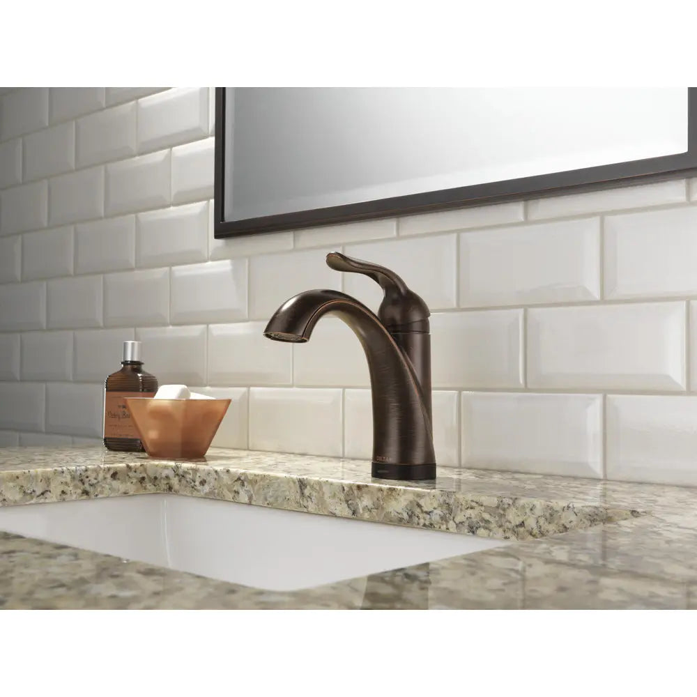 Delta LAHARA Touch2O Bathroom Faucet with Touchless Technology Venetian Bronze - Plumbing Market