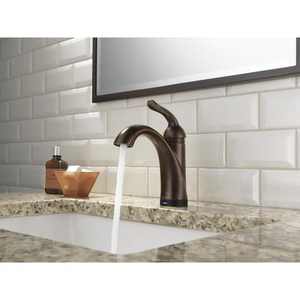 Delta LAHARA Touch2O Bathroom Faucet with Touchless Technology Venetian Bronze - Plumbing Market