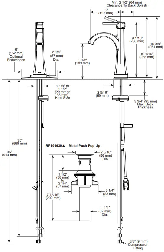 Delta LINEAX Top Handle Touch2O Bathroom Faucet with Touchless Technology