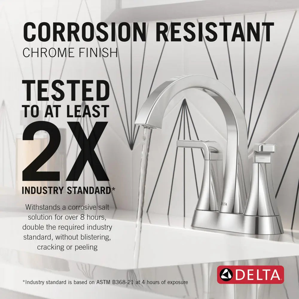 Delta LINEAX Two Handle Centerset Bathroom Faucet