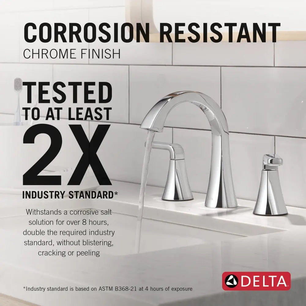Delta LINEAX Two Handle Widespread Bathroom Faucet