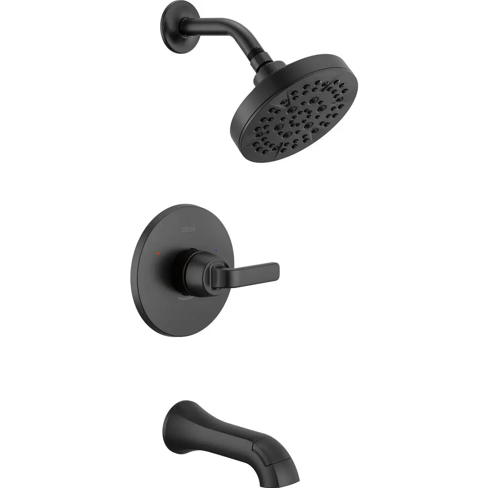 Delta Lineax Monitor 14 Series Tub & Shower Trim T14462 - Matte Black