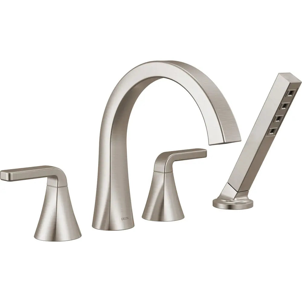 Delta Lineax Roman Tub Trim with Hand Shower T4762 - Stainless Steel