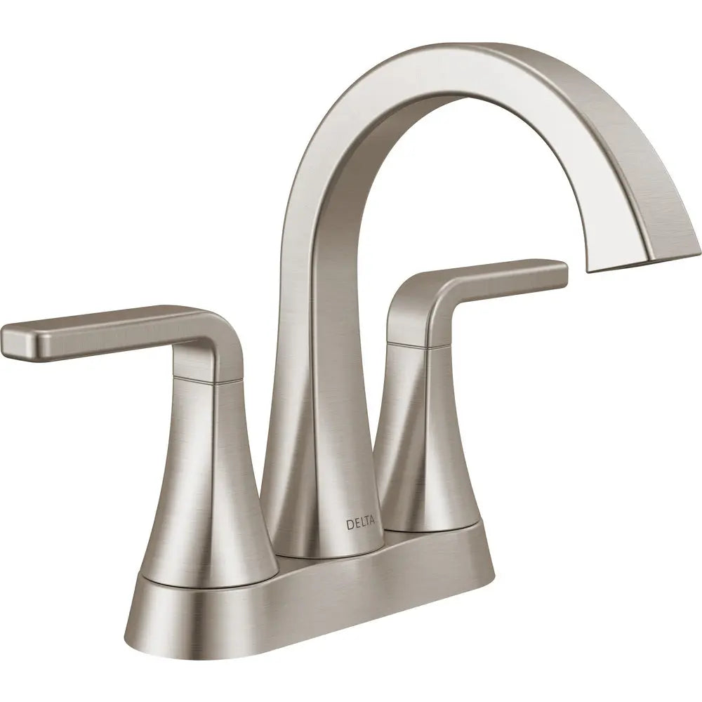 Delta Lineax Two Handle Tract-Pack Centerset Bathroom Faucet 2562LF-TP - Stainless Steel