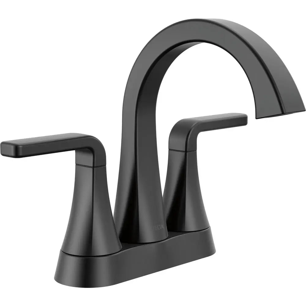 Delta Lineax Two Handle Tract-Pack Centerset Bathroom Faucet 2562LF-TP - Matte Black
