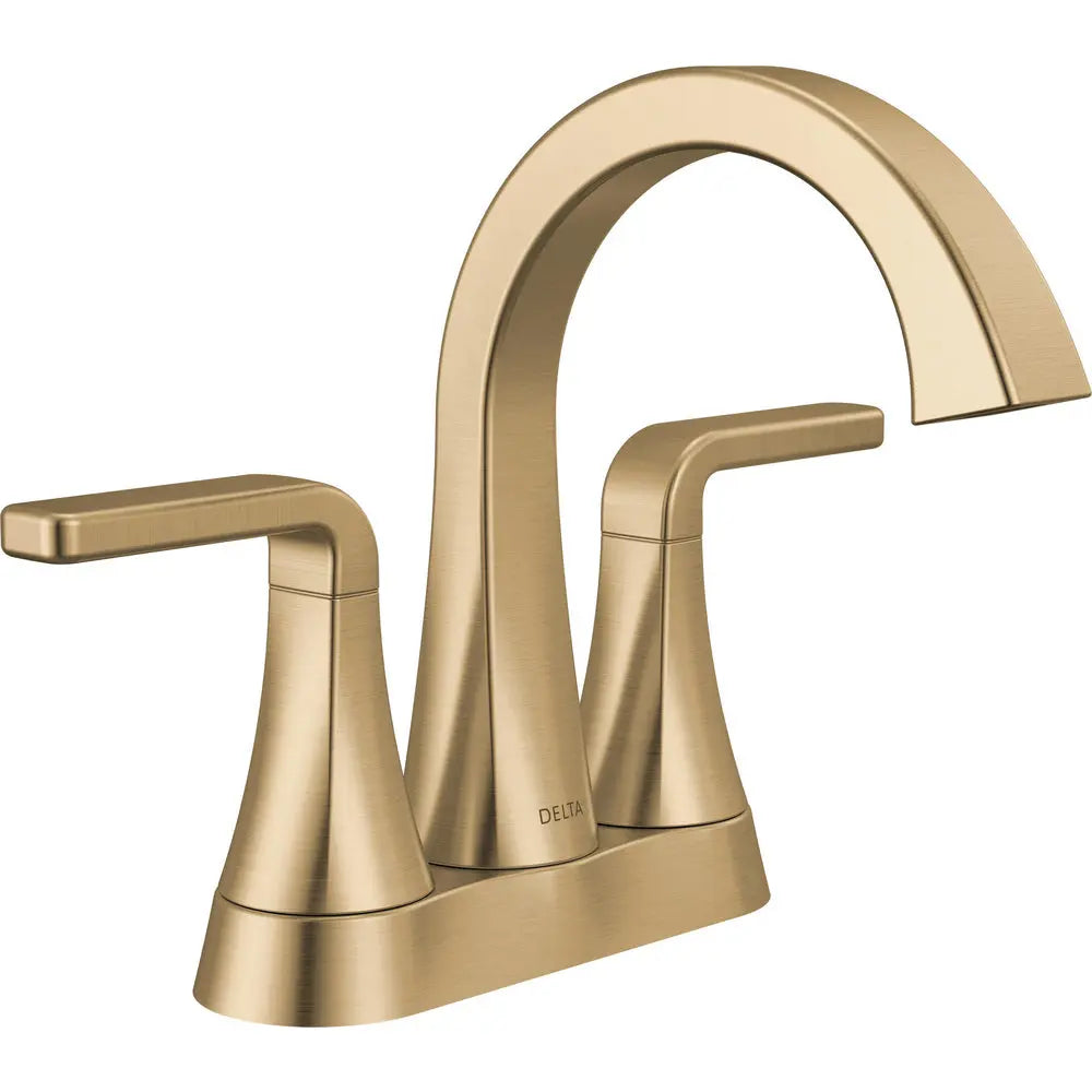 Delta Lineax Two Handle Tract-Pack Centerset Bathroom Faucet 2562LF-TP - Champagne Bronze