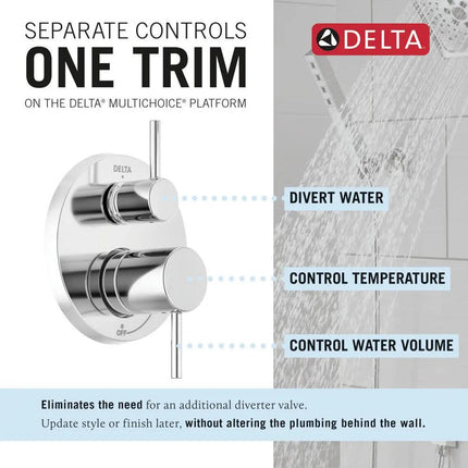 Delta Modern Monitor 14 Series Shower Raincan With Rough Valve - Plumbing Market