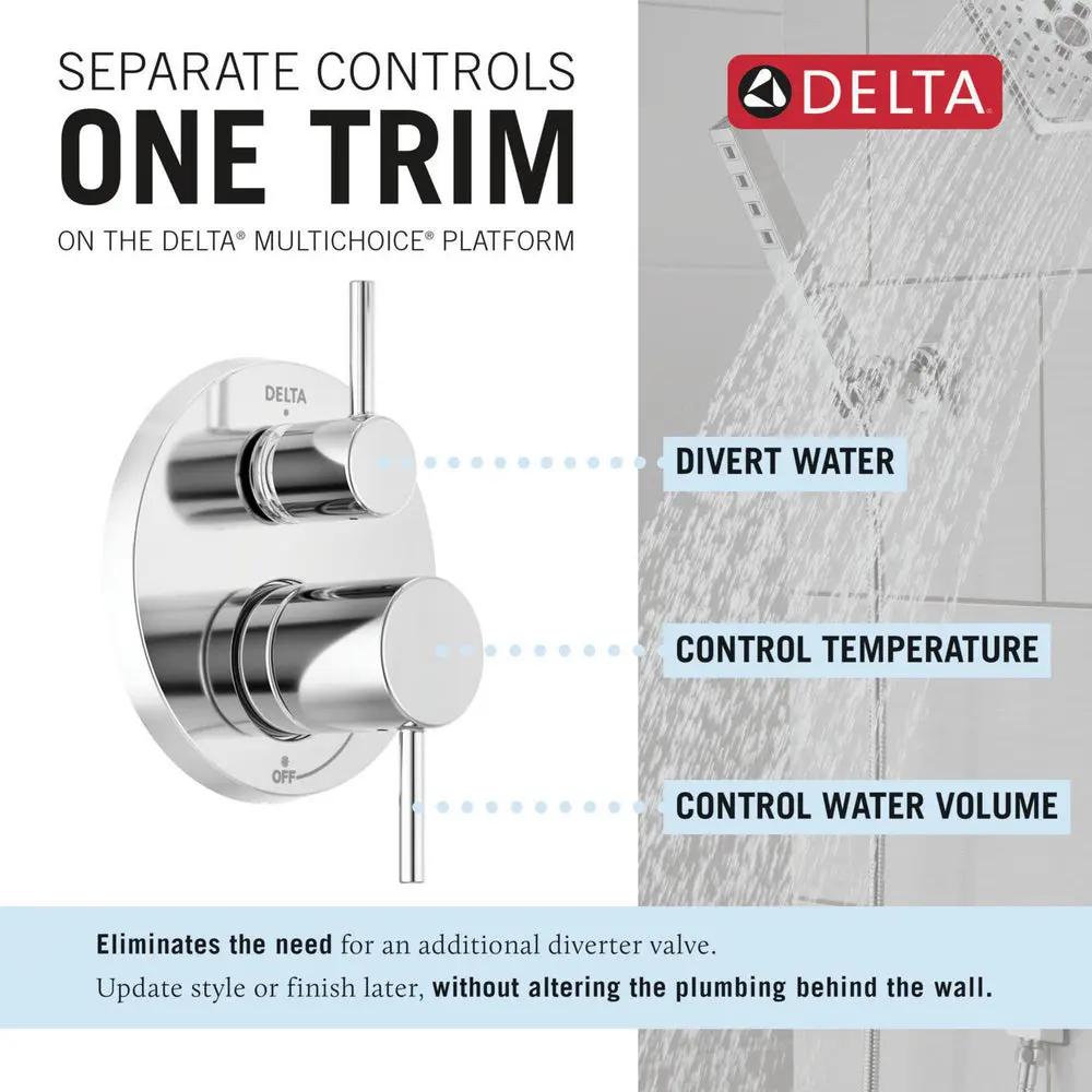 Delta Modern Monitor 14 Series Shower Raincan With Rough Valve - Plumbing Market