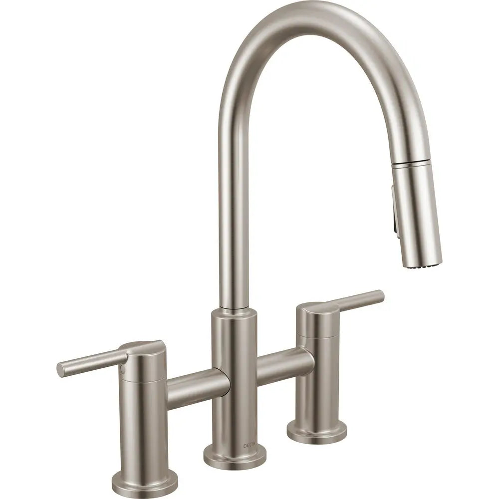 Delta Nicoli Pull-Down Bridge 39876LF - Stainless Steel