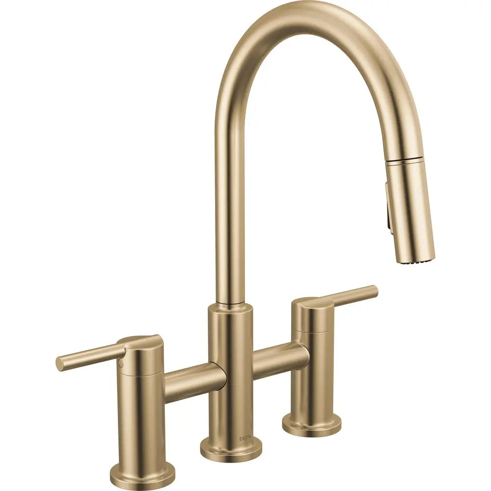 Delta Nicoli Pull-Down Bridge 39876LF - Champagne Bronze