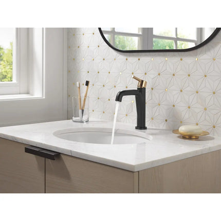 Delta Nicoli Single Lever Bathroom Faucet 15849LF-GZ - Plumbing Market