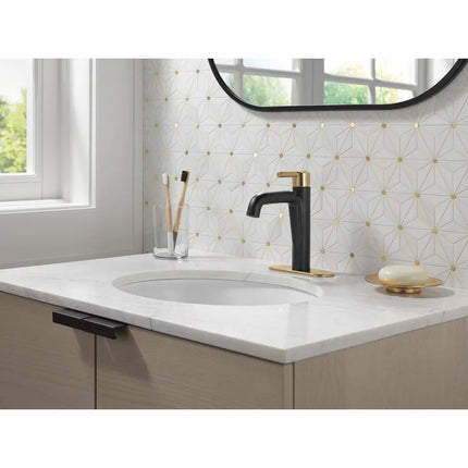 Delta Nicoli Single Lever Bathroom Faucet 15849LF-GZ - Plumbing Market