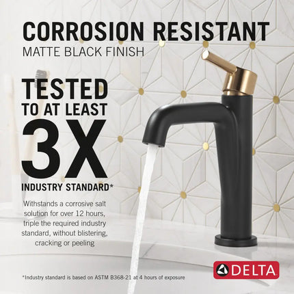 Delta Nicoli Single Lever Bathroom Faucet 15849LF-GZ - Plumbing Market