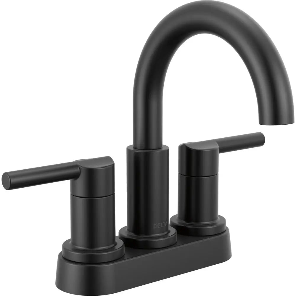 Delta Nicoli Two Handle Centerset Bathroom Faucet 25749LF - Matte Black