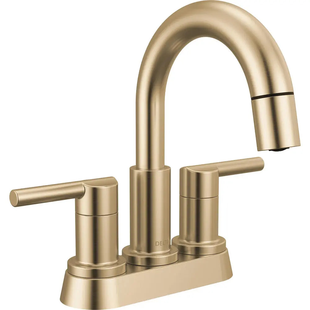 Delta Nicoli Two Handle Centerset Pull-Down Bathroom Faucet 25749LF-PD - Champagne Bronze
