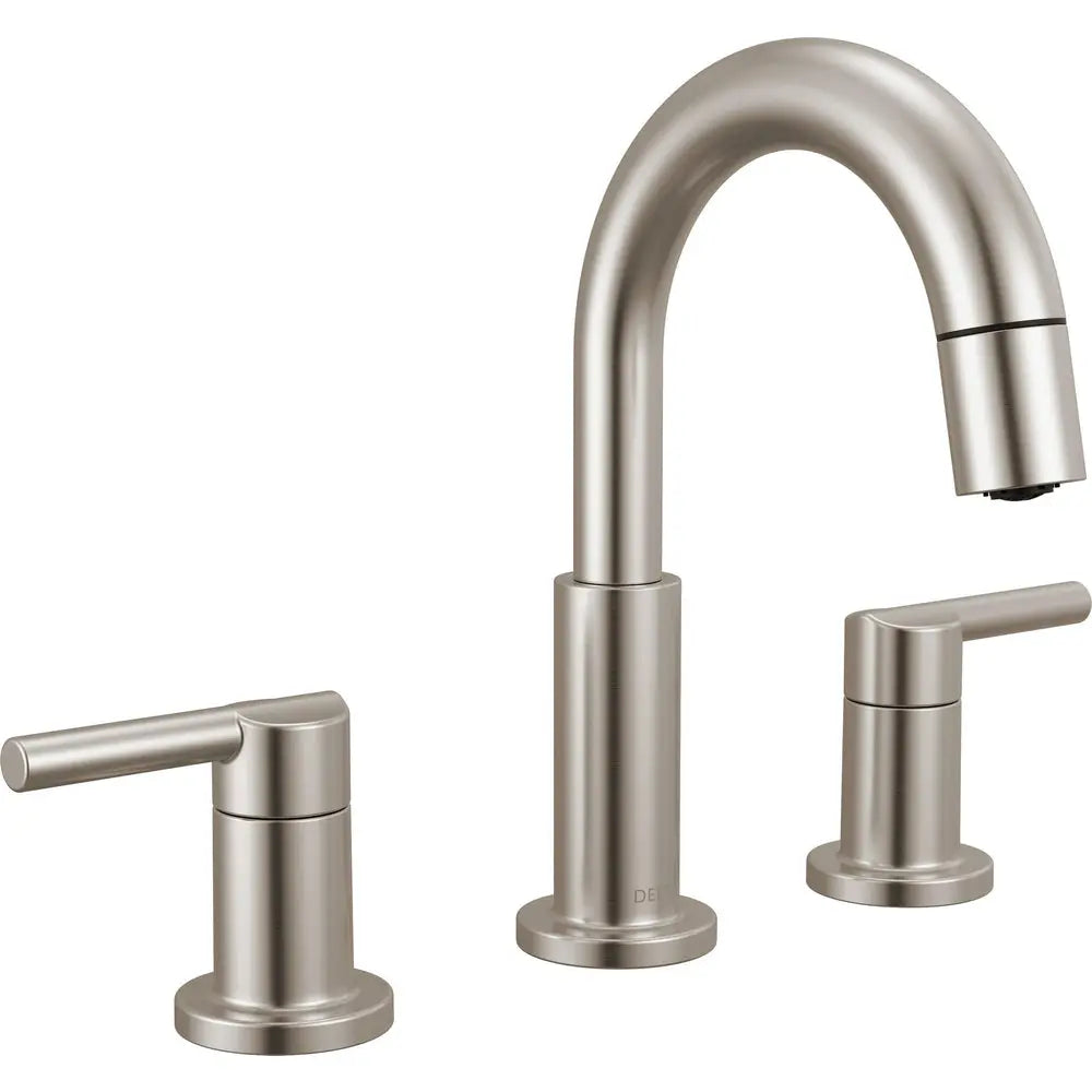 Delta Nicoli Two Handle Widespread Pull-Down Bathroom Faucet 35749LF-PD - Stainless Steel