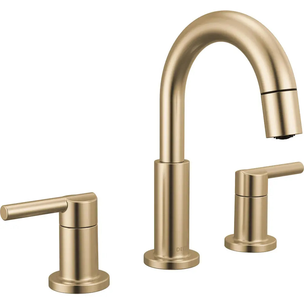 Delta Nicoli Two Handle Widespread Pull-Down Bathroom Faucet 35749LF-PD - Champagne Bronze