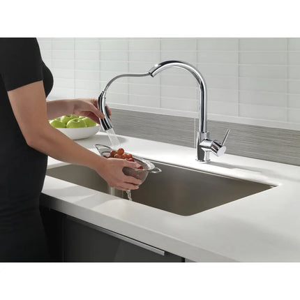 Delta Osler Single Handle Pull Down Kitchen Faucet 976LF - Plumbing Market