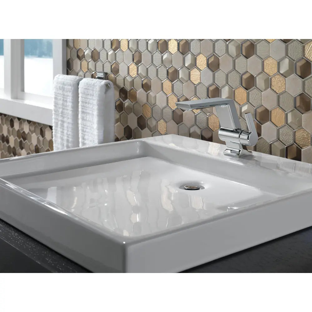 Delta PIVOTAL Single Handle Bathroom Faucet Chrome 599-PR-MPU-DST - Plumbing Market