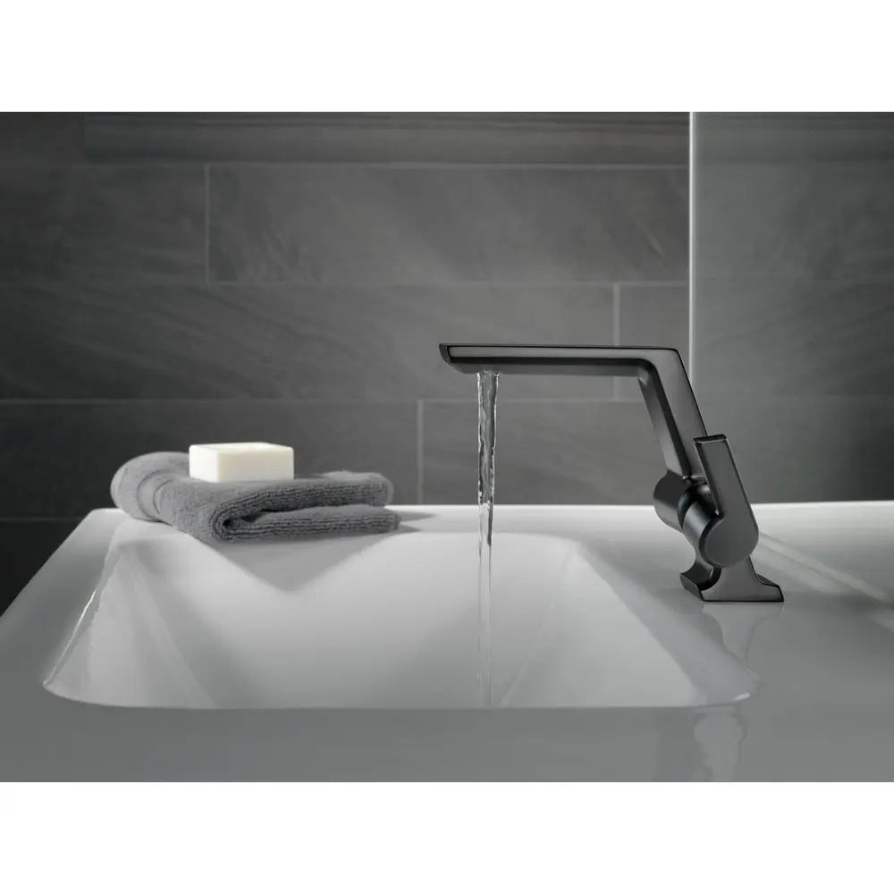Delta PIVOTAL Single Handle Bathroom Faucet Matte Black 599-BLMPU-DST - Plumbing Market