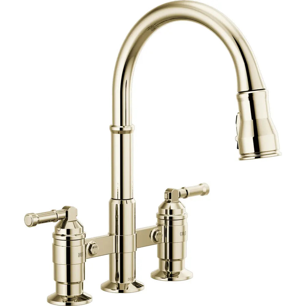 Delta Pull-Down Bridge Kit W/Shieldspray 2L 2390L - 2390L-PN-DST