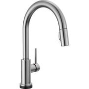 Delta Pulldown Touchless Voiceiq Kitchen Faucet Arctic Stainless 9159TLV-AR-DST - Plumbing Market