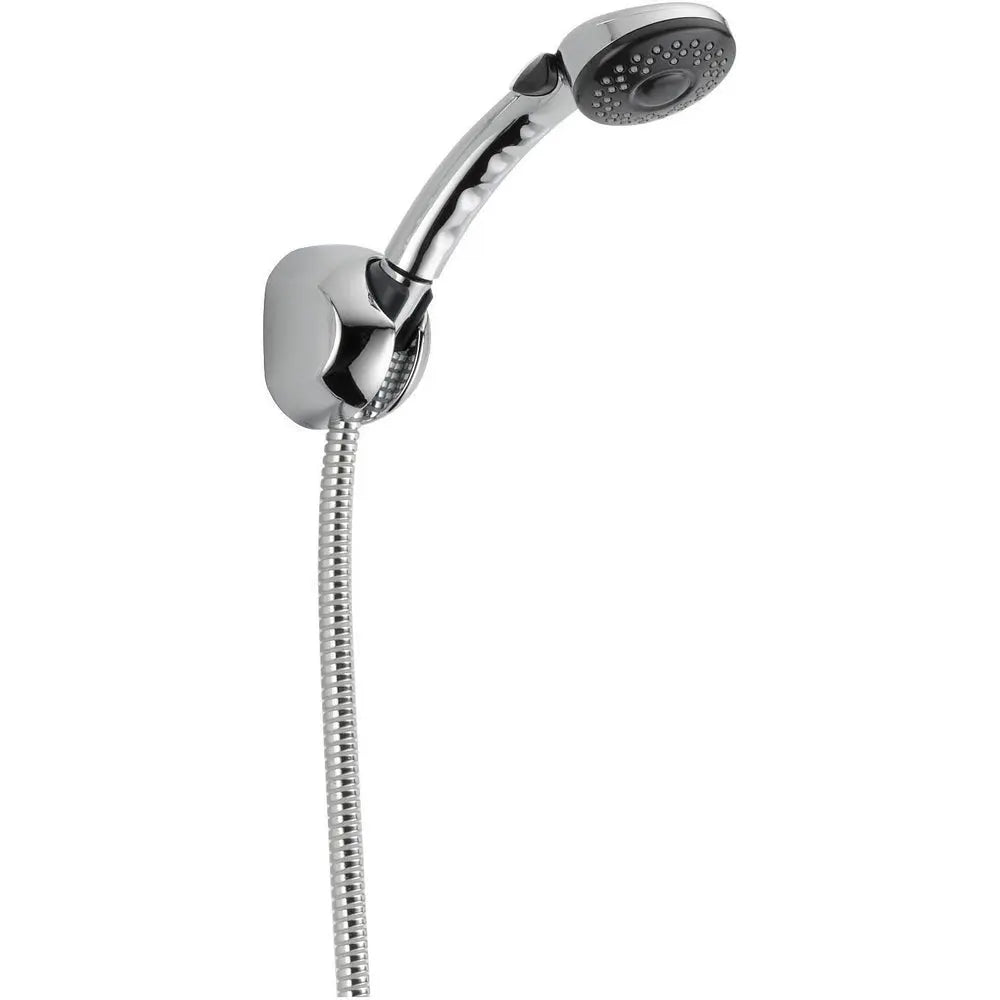 Delta Push Button Pause Hand Shr With Tapered Wall Mount, 60" Hose 59410-B-PK - Plumbing Market