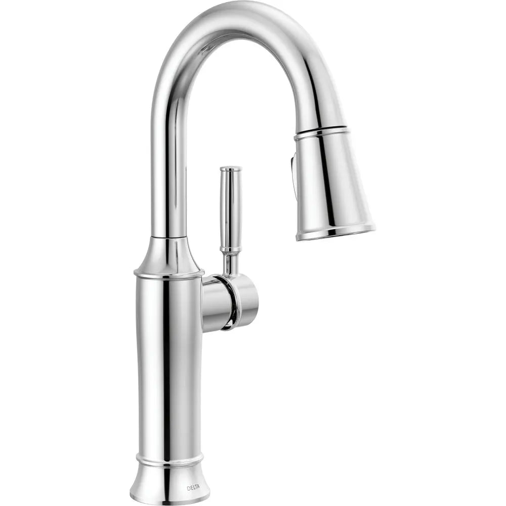 Delta Renaldi Single Handle Pull-Down Bar / Prep Faucet 9984 - Chrome