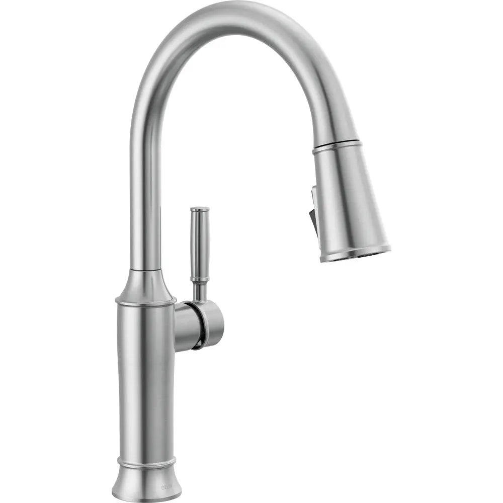 Delta Renaldi Single Handle Pull-Down Kitchen Faucet 9184 - Stainless Steel