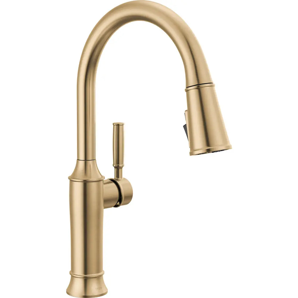 Delta Renaldi Single Handle Pull-Down Kitchen Faucet 9184 - Champagne Bronze