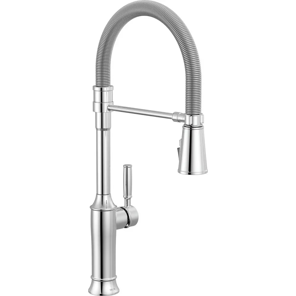 Delta Renaldi Single-Handle Pull-Down Spring Kitchen Faucet 9684 - Chrome